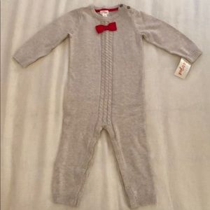 NWT Cat & Jack Sweater Onesie 18m